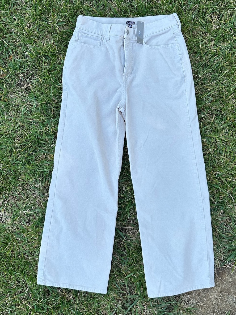 NWT J. Crew "slim wide" corduroy wide-leg pants - Size 29
